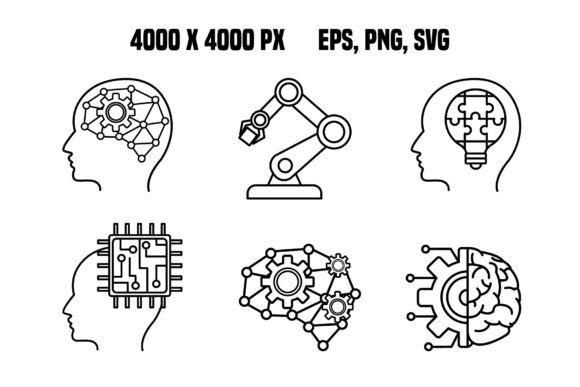 Artificial Intelligence Icons Set: A Practical Review for Designers