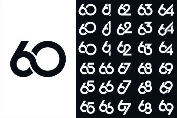 Creative Number 60 to 69 Logo Designs: A Practical Evaluation for Business Branding