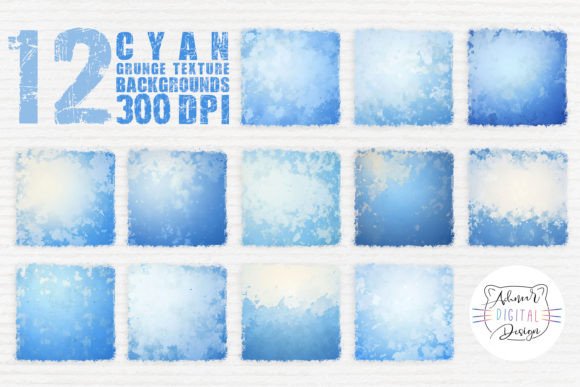 Cyan Grunge Texture Backgrounds: A Strategic Asset for Modern Design