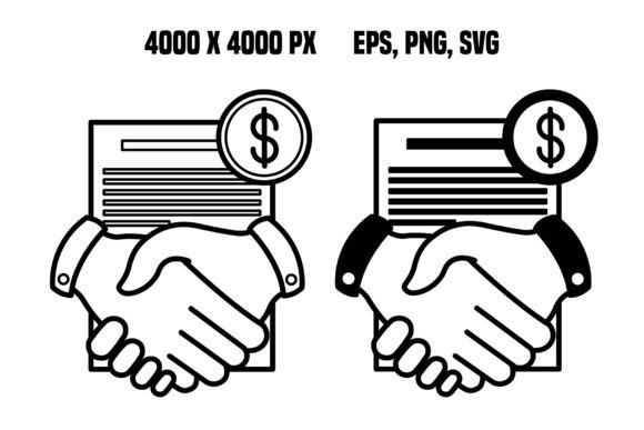 Financial Agreement Icons for Professional Design