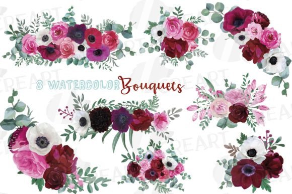Floral Bouquets Wedding Clip Art Set: A Strategic Asset for Visual Communication
