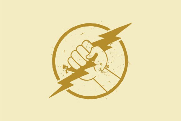 Hand Holding Thunder Silhouette Logo: A Practical Guide to Mascot Branding