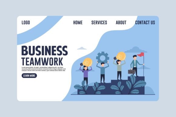 Landing Page Business Teamwork Concept: A Strategic Asset for Modern Brands