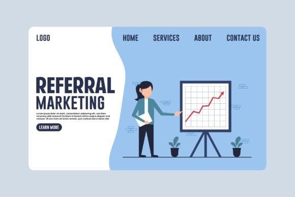 Landing Page Referral Marketing Design