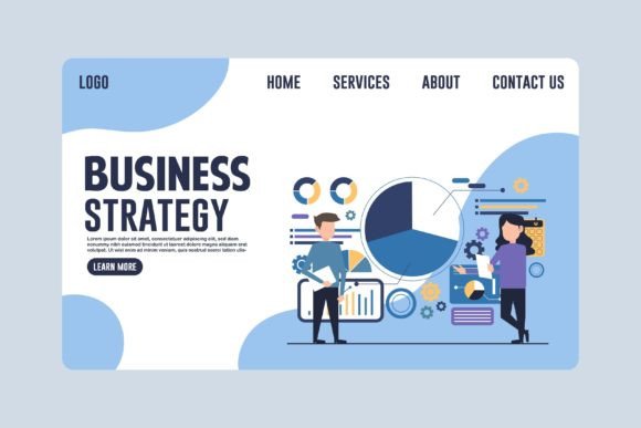 Modern Business Strategy Webpage Concept: A Guide to Smart Vector Design Choices