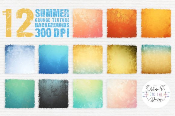 Revitalizing Digital Aesthetics with Summer Grunge Texture Backgrounds