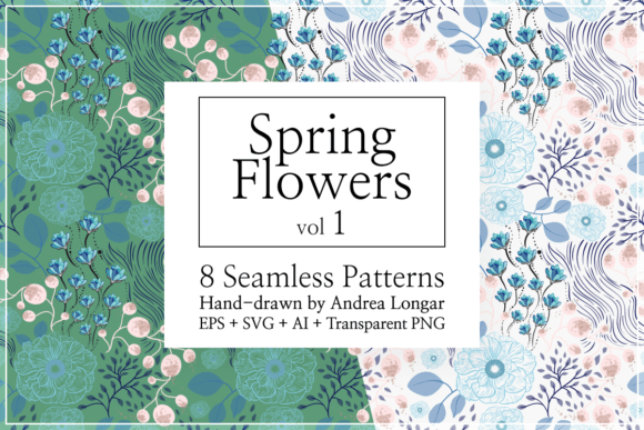 Spring Vector Flower Patterns 1: A Strategic Asset for Visual Communication