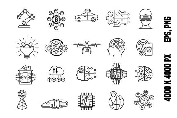 Technology Icons Set: Elevating Your Digital Design Projects