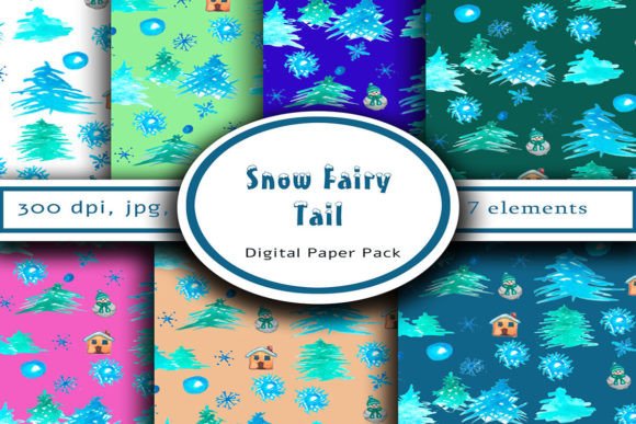 Watercolor Snow Pattern: Elevate Your Winter Designs